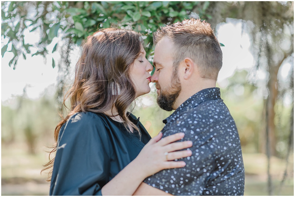 Atlanta wedding photographer photographs engagement session at wormsloe plantation in Savannah, Georgia 