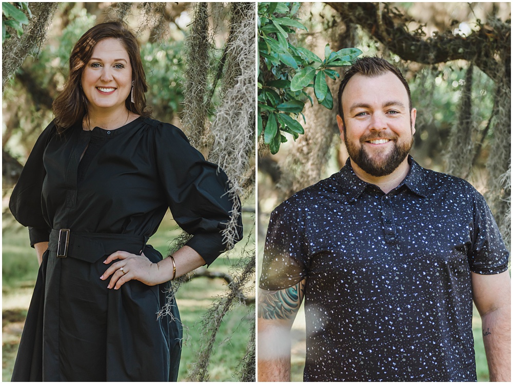 Atlanta wedding photographer photographs engagement session at wormsloe plantation in Savannah, Georgia 