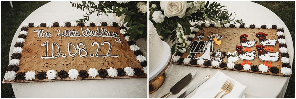 wedding at Half Mile Farm Venue in highlands, North Carolina. Groom's cake. Photo by Paul Ashton Photography