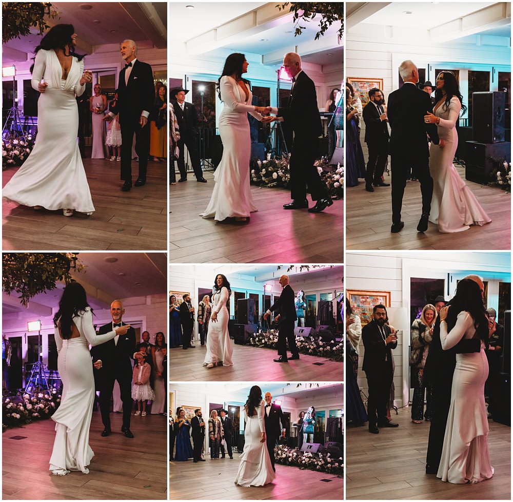 wedding at Half Mile Farm Venue in highlands, North Carolina. Bride and Father first dance.  Photo by Paul Ashton Photography