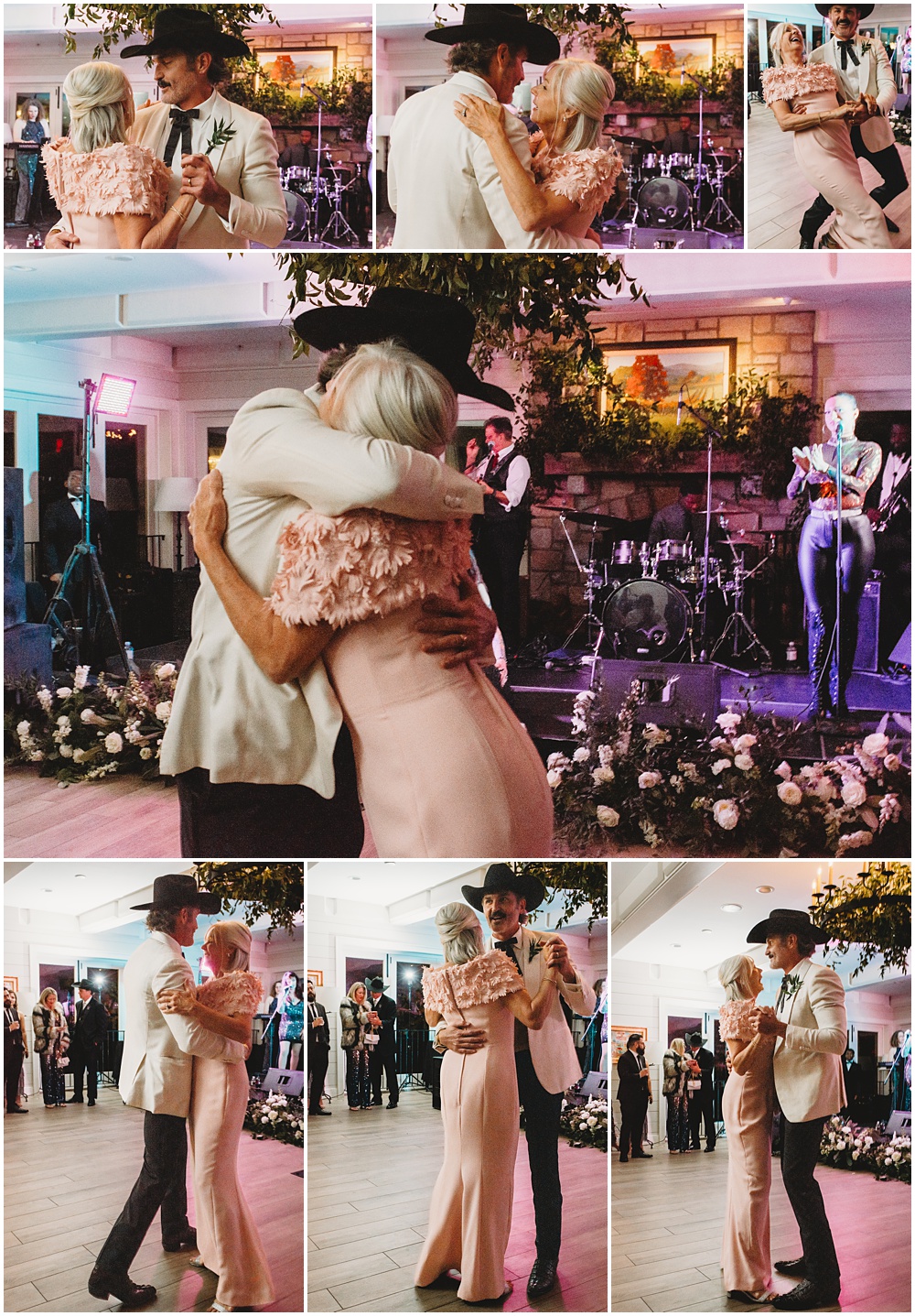 wedding at Half Mile Farm Venue in highlands, North Carolina. Groom and mom first dance.  Photo by Paul Ashton Photography