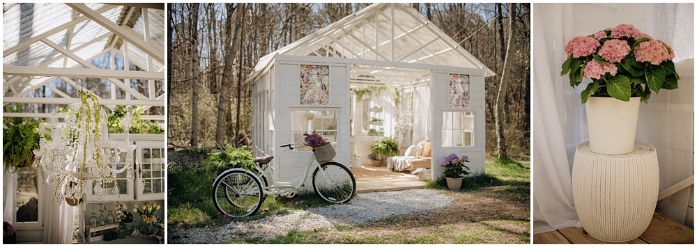 Flowery Branch photographer photographs a Spring, Easter mini with live baby ducks at Mayberry Acres, in Canton Georgia. Session was held outside in the greenhouse.