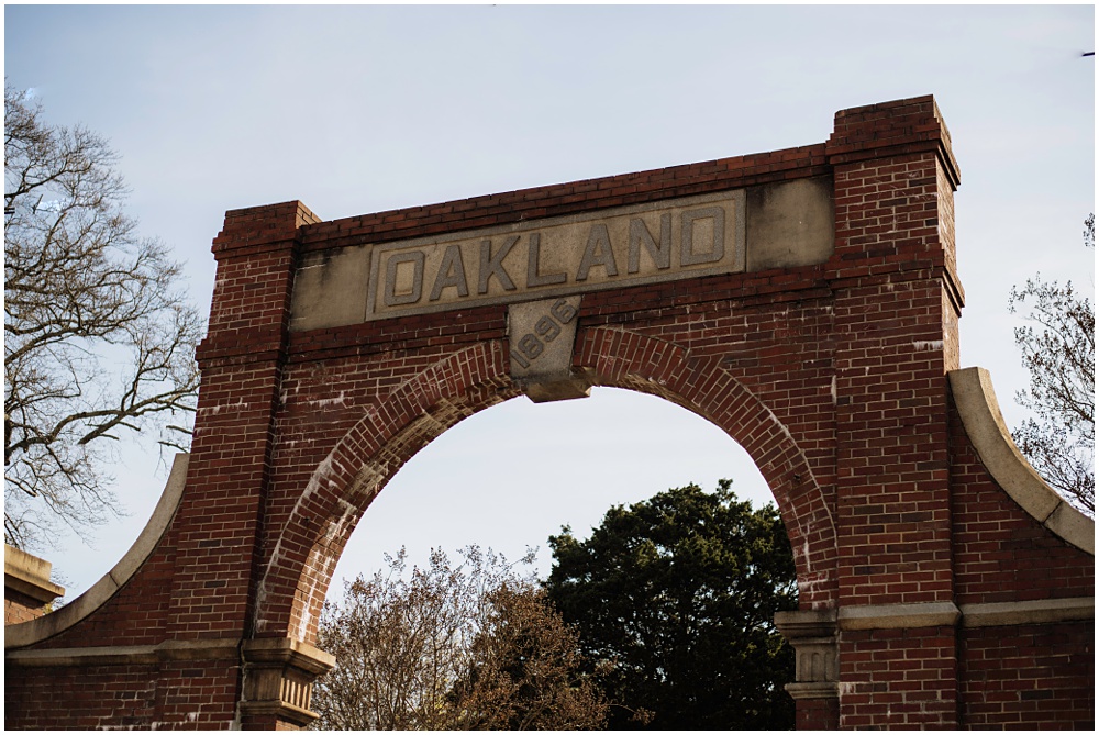 engagement session at Oakland Cemetery in Atlanta georgia. Goth bride 2025