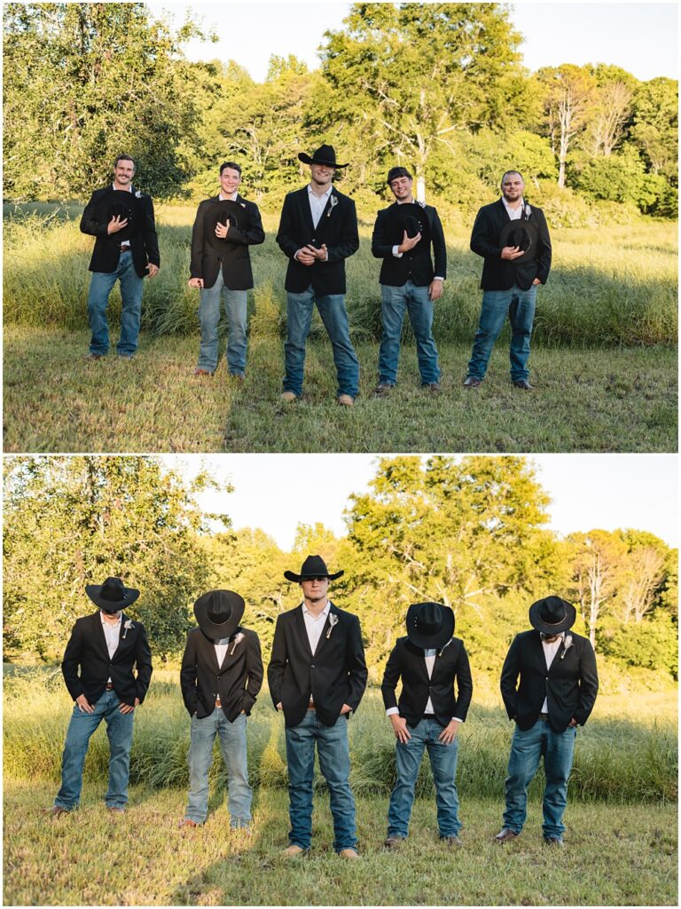 North Georgia photographer photographs the Groom and his Groomsmen after the ceremony